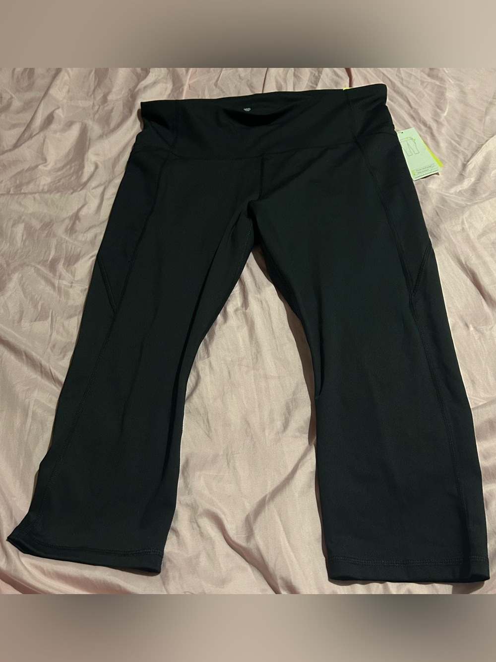 all in motion Black high rise capri Leggings